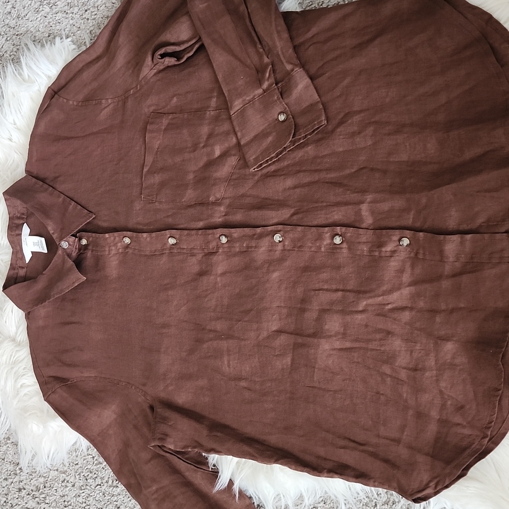 H&M Linen Button Down - Picture 4 of 8